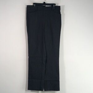 Rafaella Pin Stripe Stretch Pant, Women's Size 6 - Graphite Black